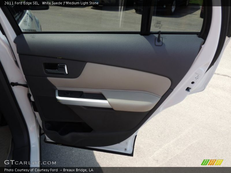 White Suede / Medium Light Stone 2011 Ford Edge SEL