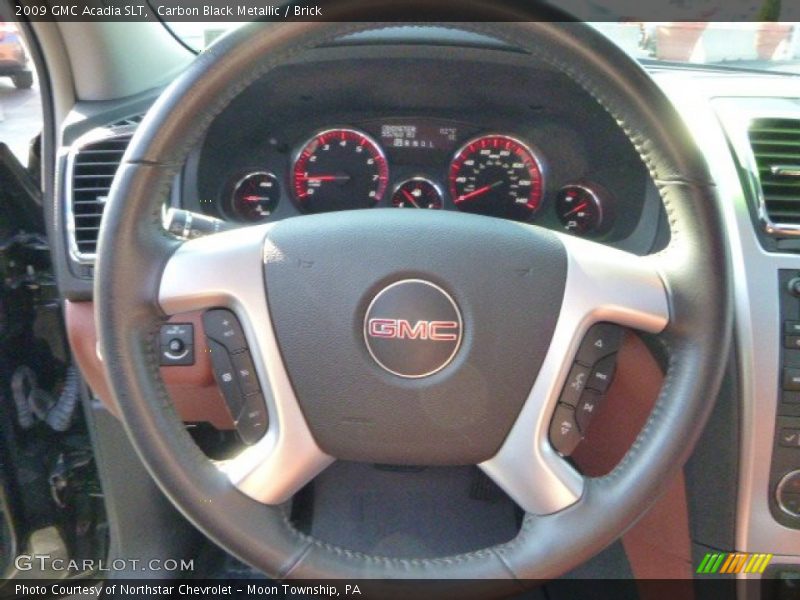 Carbon Black Metallic / Brick 2009 GMC Acadia SLT