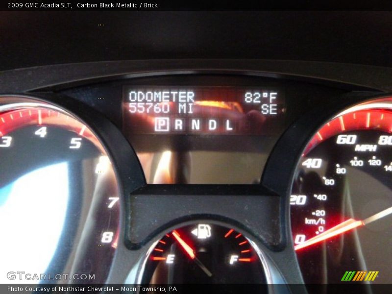 Carbon Black Metallic / Brick 2009 GMC Acadia SLT