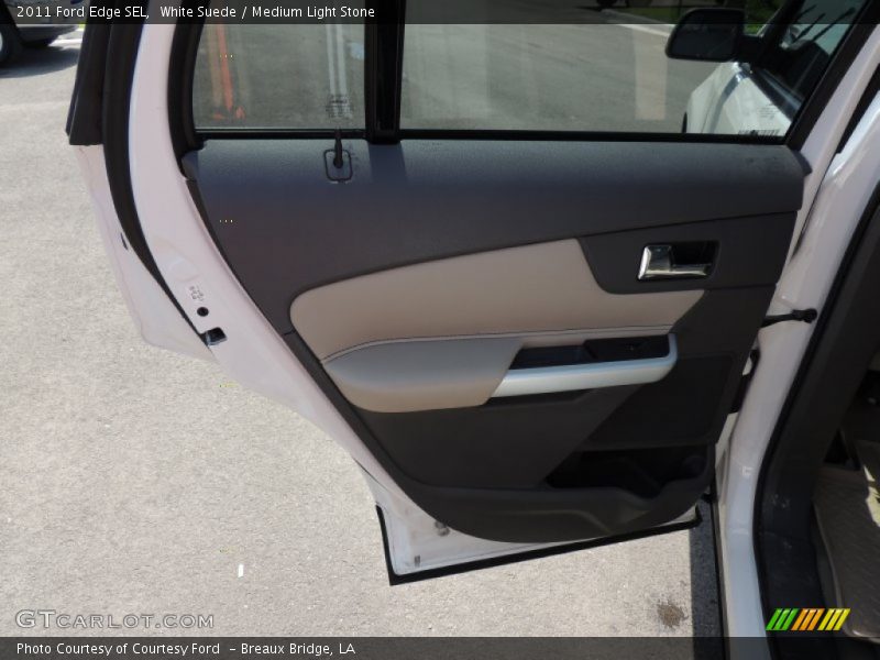 White Suede / Medium Light Stone 2011 Ford Edge SEL