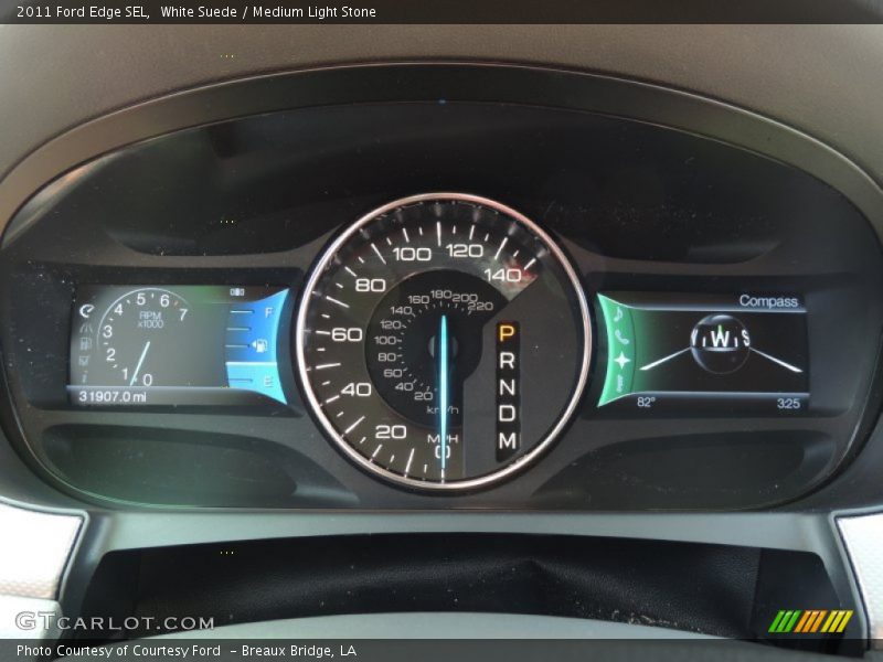 White Suede / Medium Light Stone 2011 Ford Edge SEL
