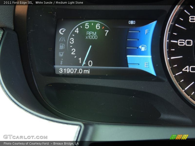 White Suede / Medium Light Stone 2011 Ford Edge SEL