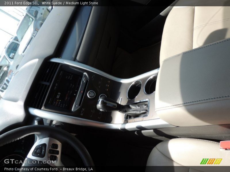 White Suede / Medium Light Stone 2011 Ford Edge SEL