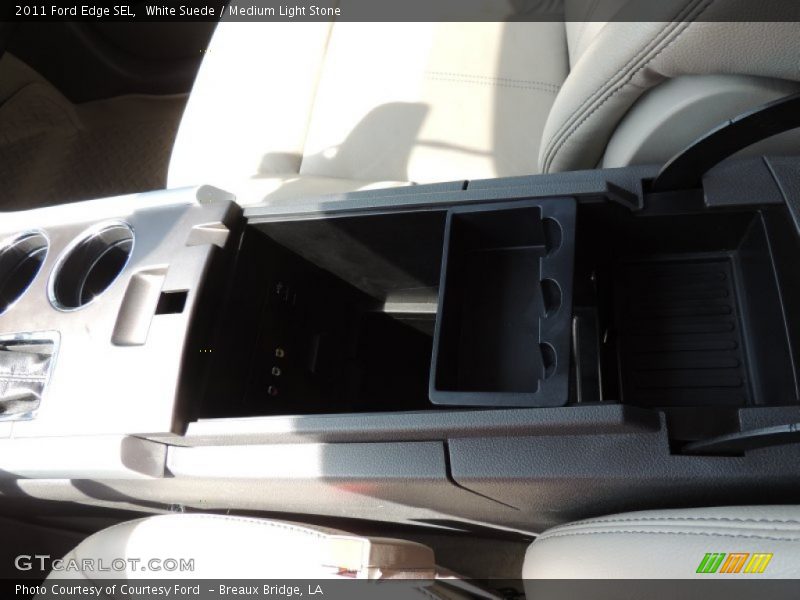 White Suede / Medium Light Stone 2011 Ford Edge SEL