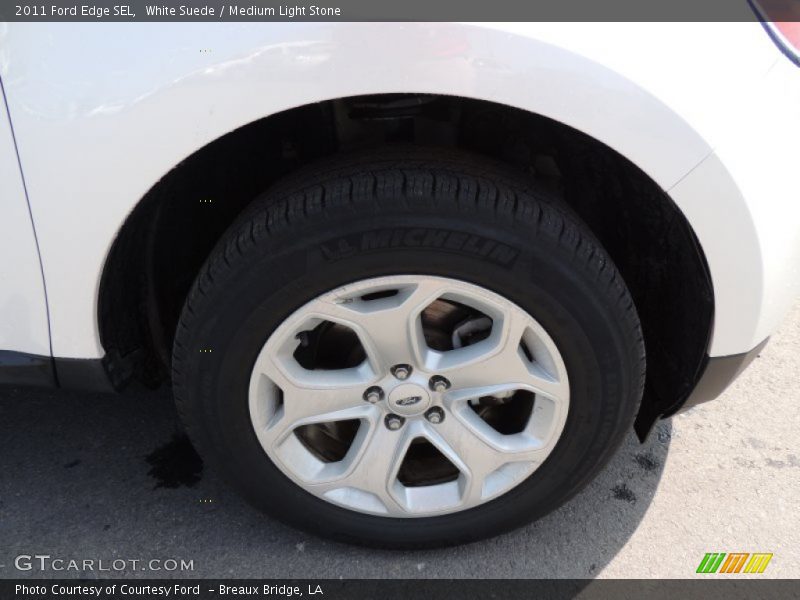 White Suede / Medium Light Stone 2011 Ford Edge SEL