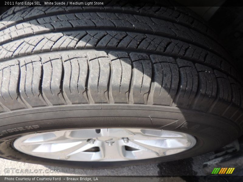 White Suede / Medium Light Stone 2011 Ford Edge SEL
