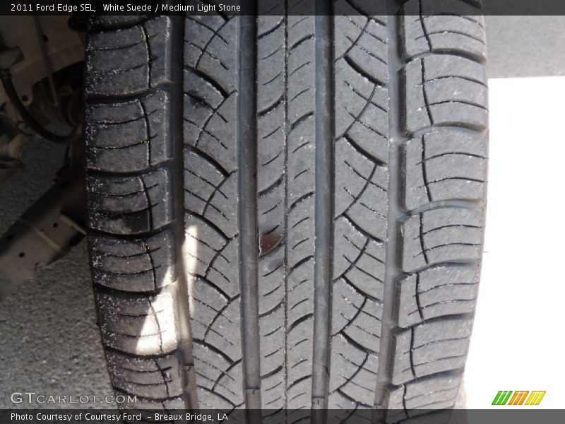 White Suede / Medium Light Stone 2011 Ford Edge SEL