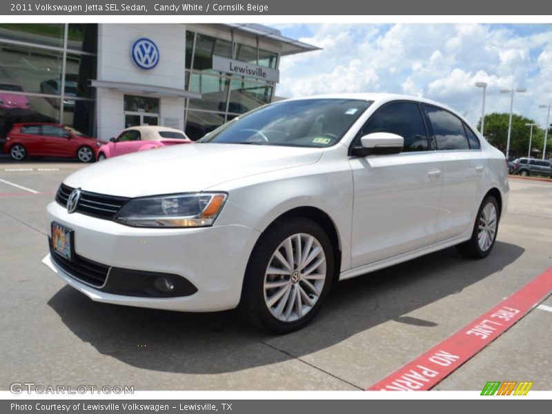 Candy White / Cornsilk Beige 2011 Volkswagen Jetta SEL Sedan