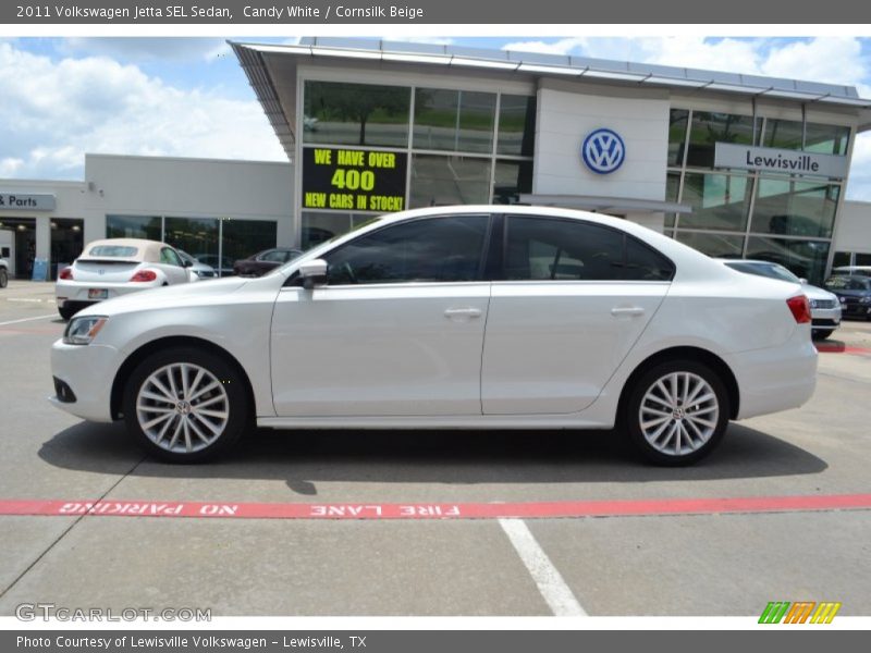 Candy White / Cornsilk Beige 2011 Volkswagen Jetta SEL Sedan
