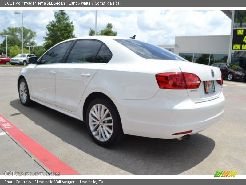 Candy White / Cornsilk Beige 2011 Volkswagen Jetta SEL Sedan