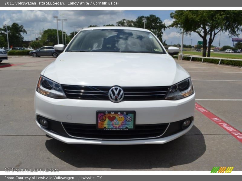 Candy White / Cornsilk Beige 2011 Volkswagen Jetta SEL Sedan