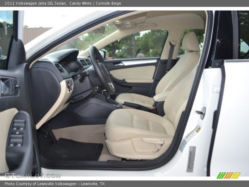 Candy White / Cornsilk Beige 2011 Volkswagen Jetta SEL Sedan