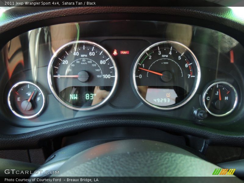 Sahara Tan / Black 2011 Jeep Wrangler Sport 4x4