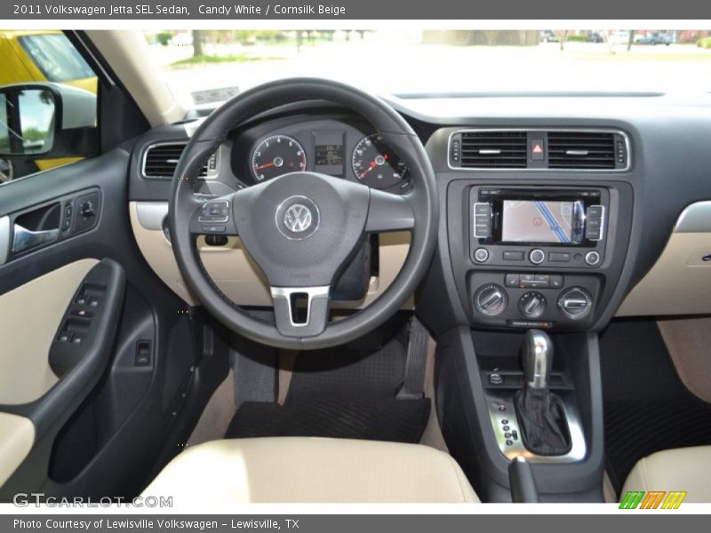 Candy White / Cornsilk Beige 2011 Volkswagen Jetta SEL Sedan