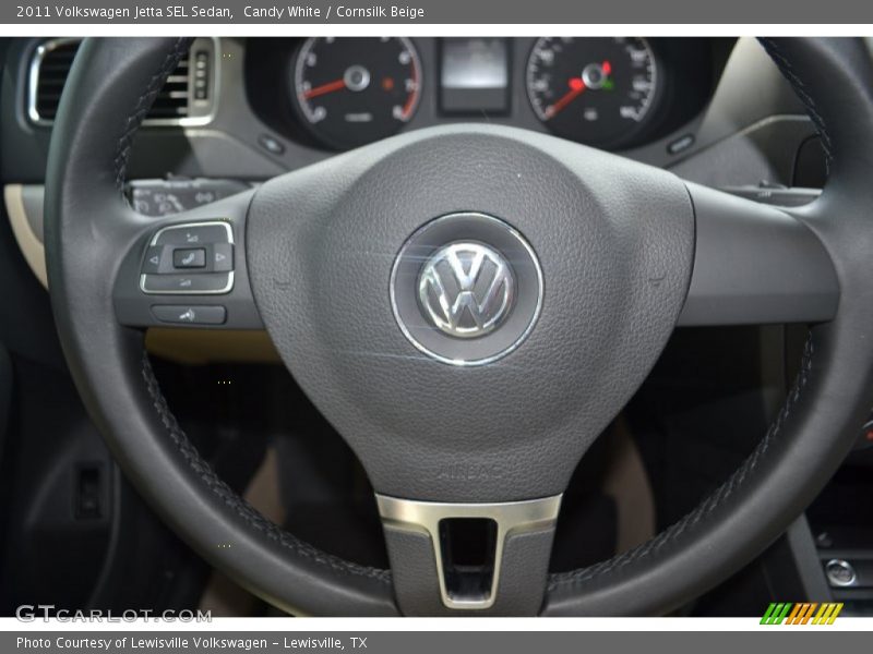 Candy White / Cornsilk Beige 2011 Volkswagen Jetta SEL Sedan