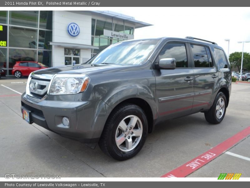 Polished Metal Metallic / Gray 2011 Honda Pilot EX
