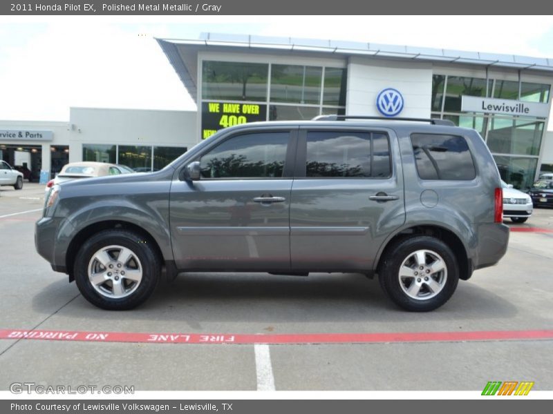 Polished Metal Metallic / Gray 2011 Honda Pilot EX