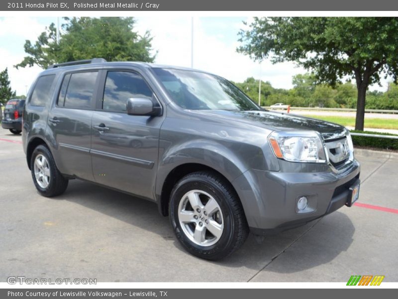 Polished Metal Metallic / Gray 2011 Honda Pilot EX