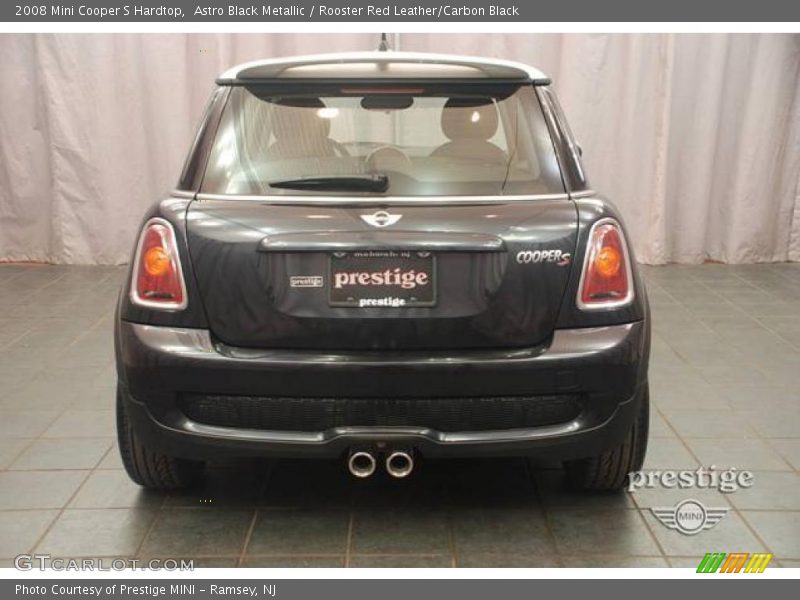 Astro Black Metallic / Rooster Red Leather/Carbon Black 2008 Mini Cooper S Hardtop