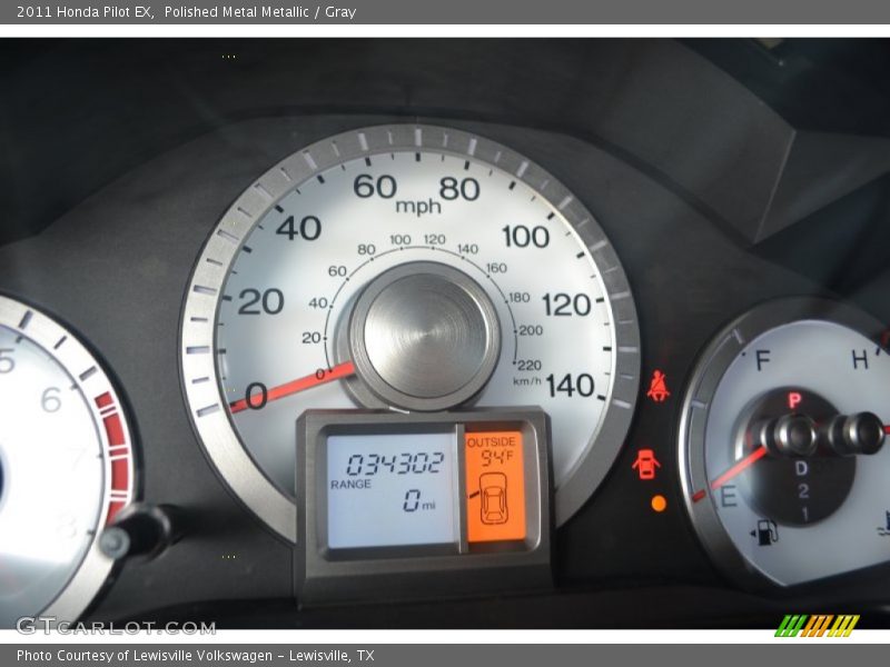 Polished Metal Metallic / Gray 2011 Honda Pilot EX