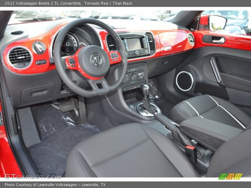 Tornado Red / Titan Black 2013 Volkswagen Beetle 2.5L Convertible
