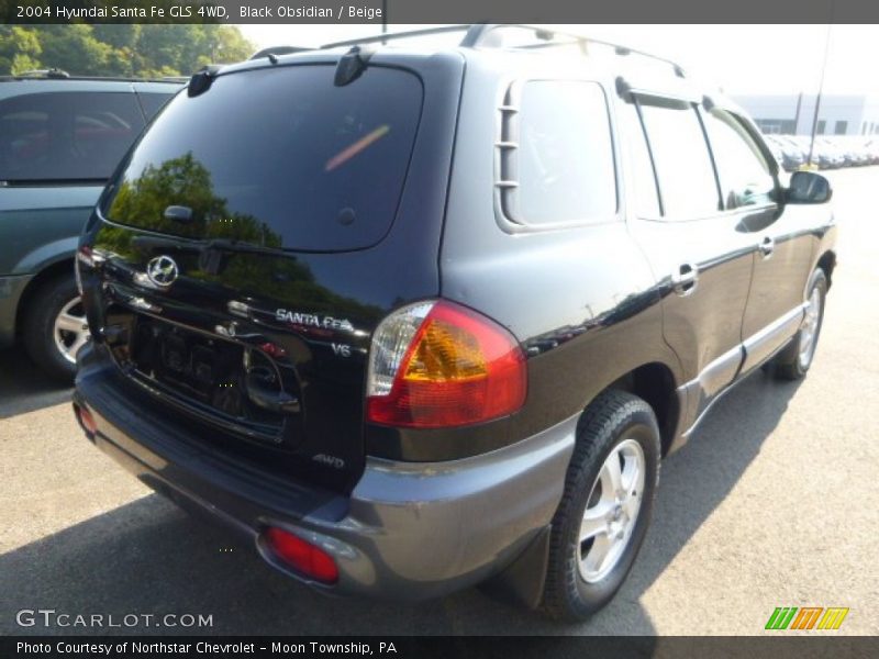 Black Obsidian / Beige 2004 Hyundai Santa Fe GLS 4WD