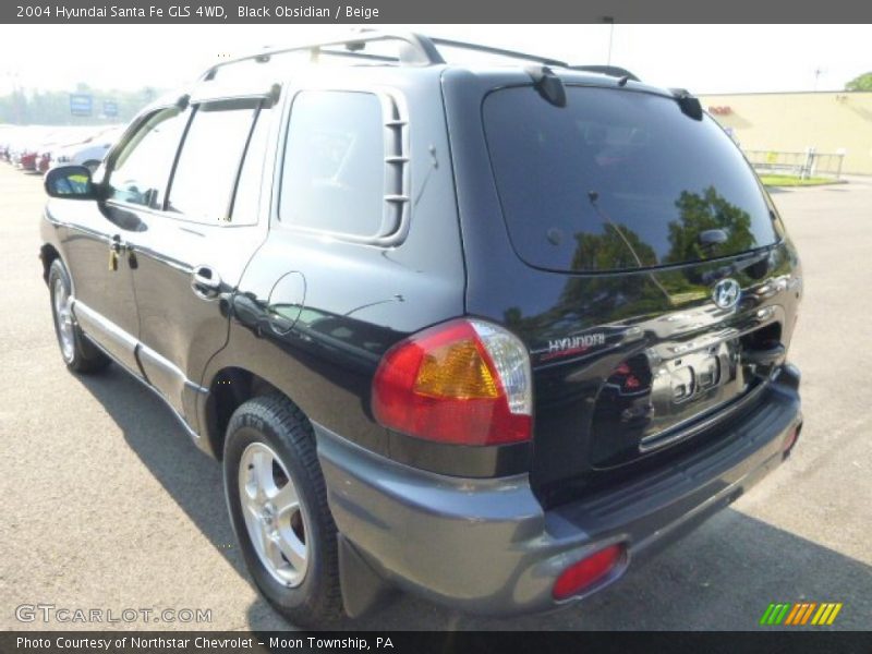 Black Obsidian / Beige 2004 Hyundai Santa Fe GLS 4WD
