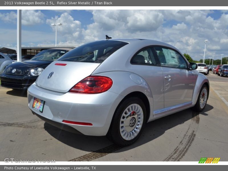 Reflex Silver Metallic / Titan Black 2013 Volkswagen Beetle 2.5L