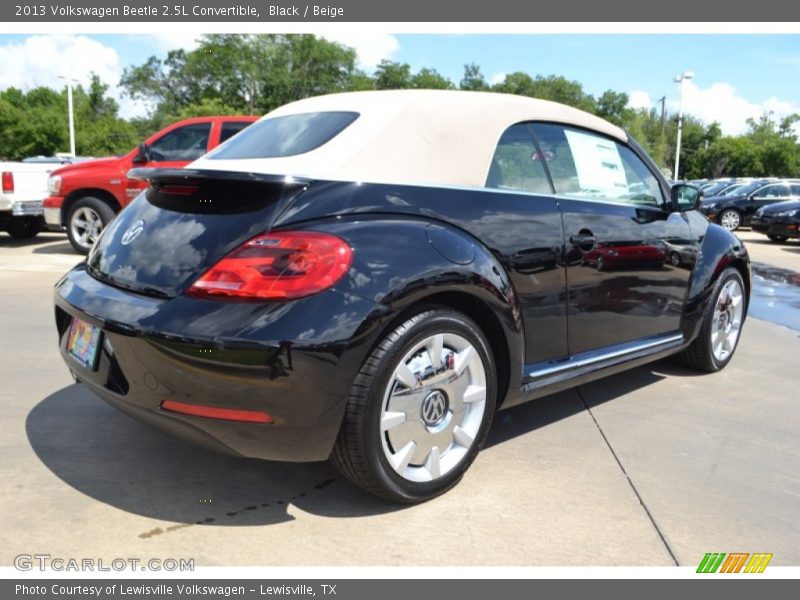 Black / Beige 2013 Volkswagen Beetle 2.5L Convertible
