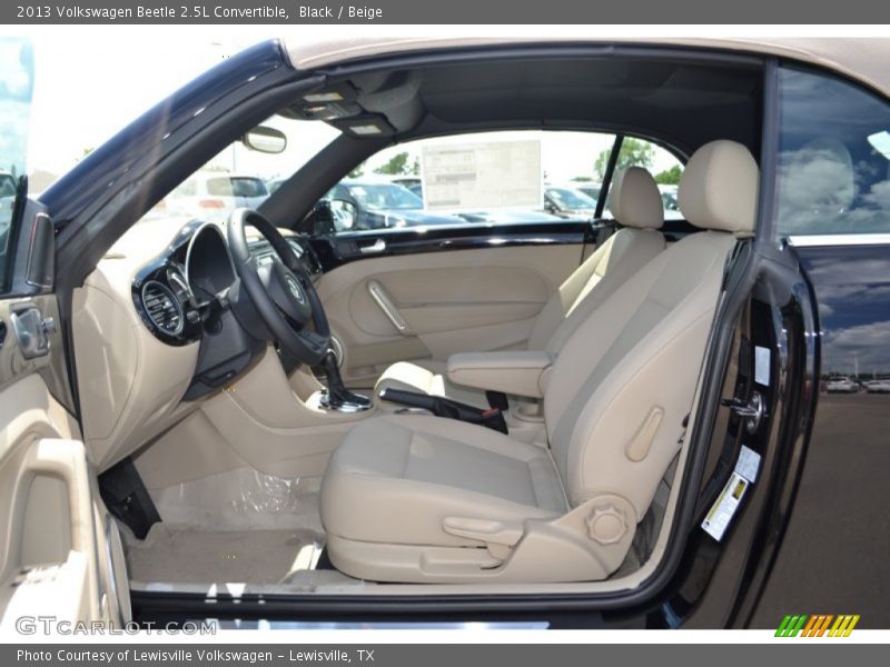 Black / Beige 2013 Volkswagen Beetle 2.5L Convertible
