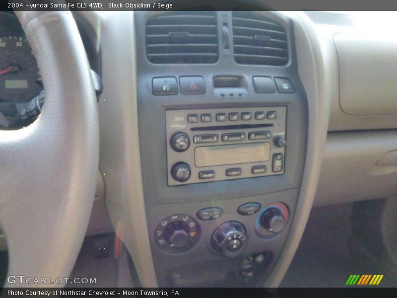 Black Obsidian / Beige 2004 Hyundai Santa Fe GLS 4WD