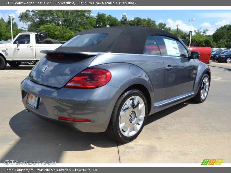 Platinum Gray Metallic / Titan Black 2013 Volkswagen Beetle 2.5L Convertible