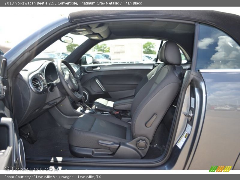 Platinum Gray Metallic / Titan Black 2013 Volkswagen Beetle 2.5L Convertible