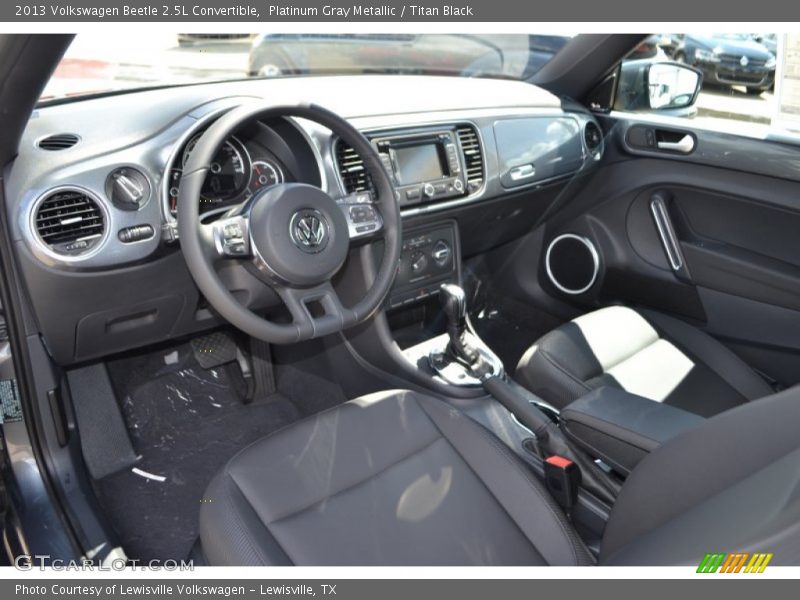 Platinum Gray Metallic / Titan Black 2013 Volkswagen Beetle 2.5L Convertible