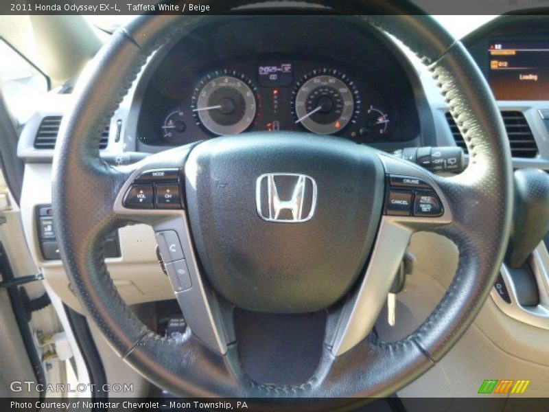Taffeta White / Beige 2011 Honda Odyssey EX-L