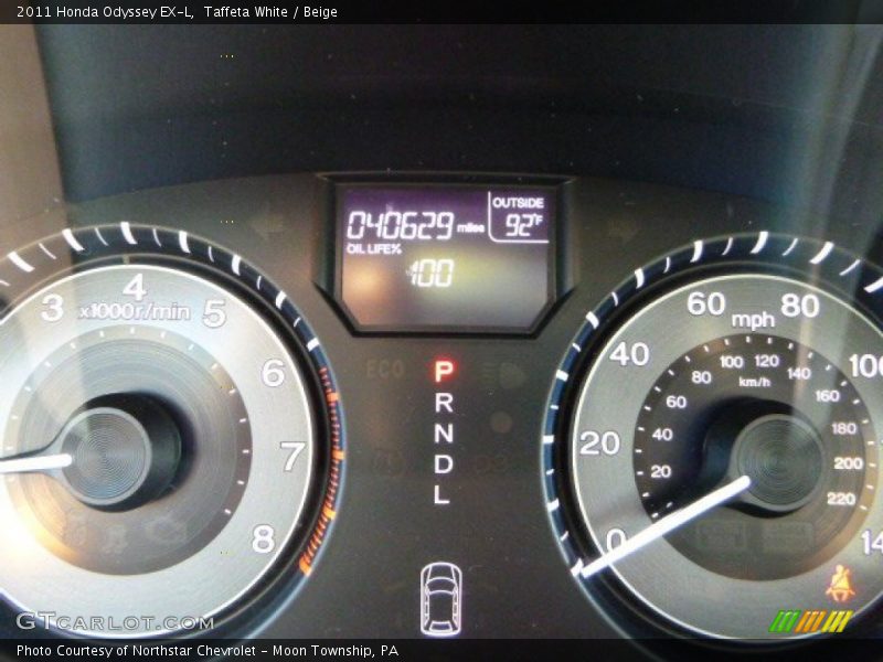 Taffeta White / Beige 2011 Honda Odyssey EX-L