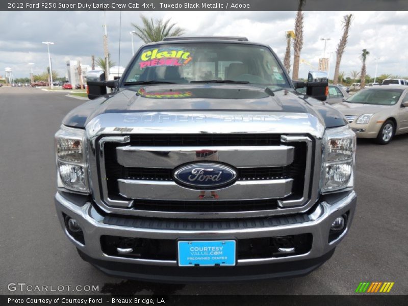 Tuxedo Black Metallic / Adobe 2012 Ford F250 Super Duty Lariat Crew Cab 4x4