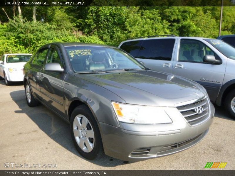 Willow Gray / Gray 2009 Hyundai Sonata GLS