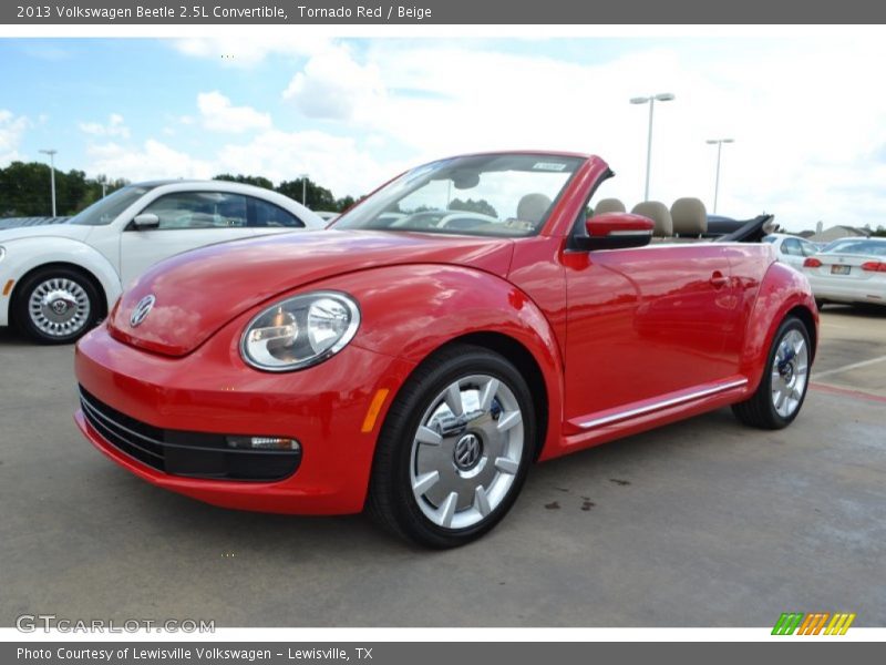 Tornado Red / Beige 2013 Volkswagen Beetle 2.5L Convertible