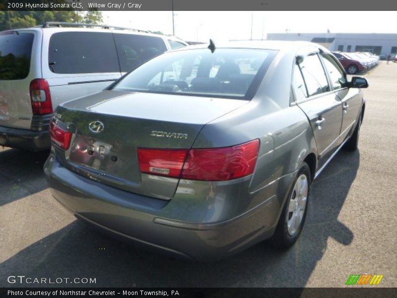 Willow Gray / Gray 2009 Hyundai Sonata GLS