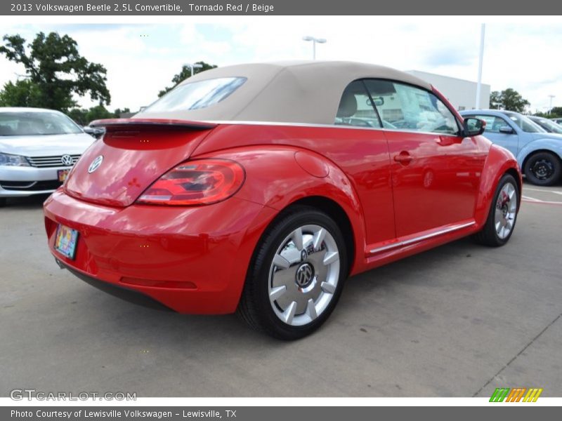 Tornado Red / Beige 2013 Volkswagen Beetle 2.5L Convertible