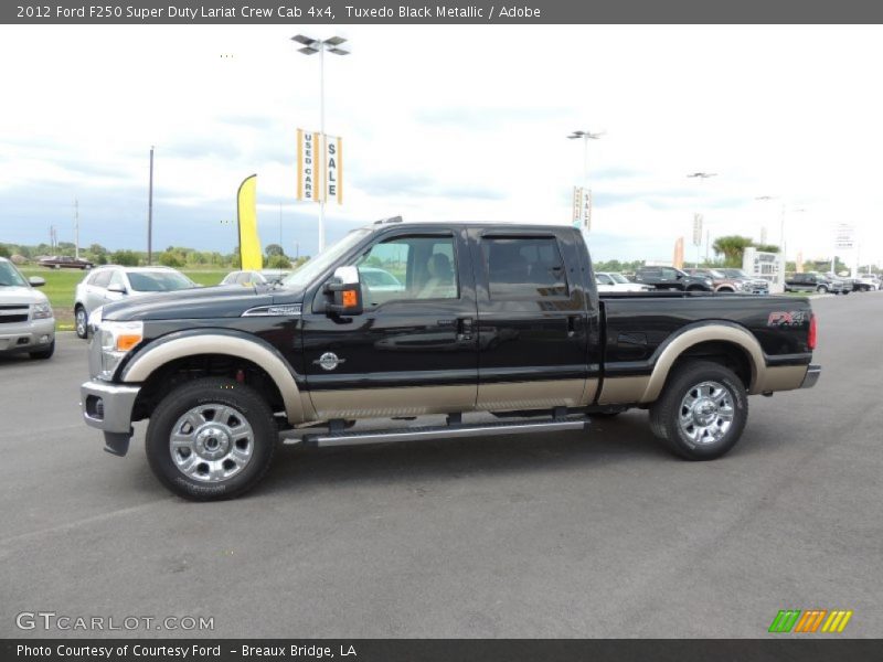 Tuxedo Black Metallic / Adobe 2012 Ford F250 Super Duty Lariat Crew Cab 4x4