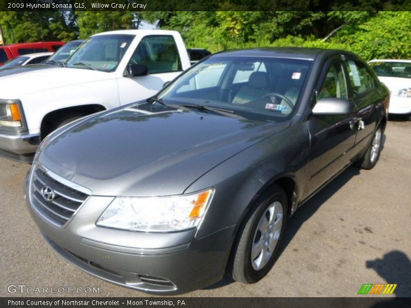 Willow Gray / Gray 2009 Hyundai Sonata GLS