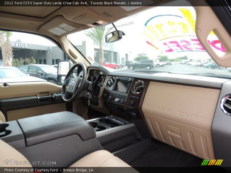 Tuxedo Black Metallic / Adobe 2012 Ford F250 Super Duty Lariat Crew Cab 4x4