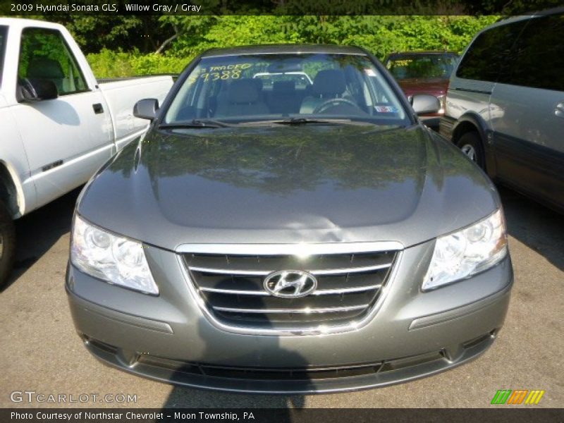 Willow Gray / Gray 2009 Hyundai Sonata GLS