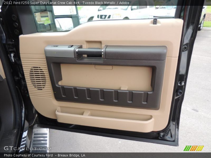 Tuxedo Black Metallic / Adobe 2012 Ford F250 Super Duty Lariat Crew Cab 4x4