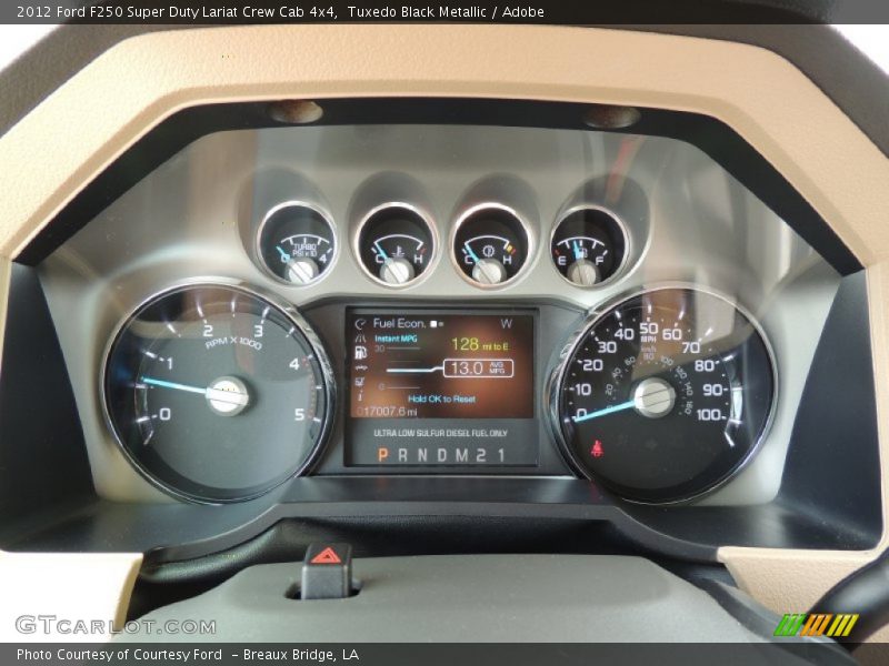 Tuxedo Black Metallic / Adobe 2012 Ford F250 Super Duty Lariat Crew Cab 4x4