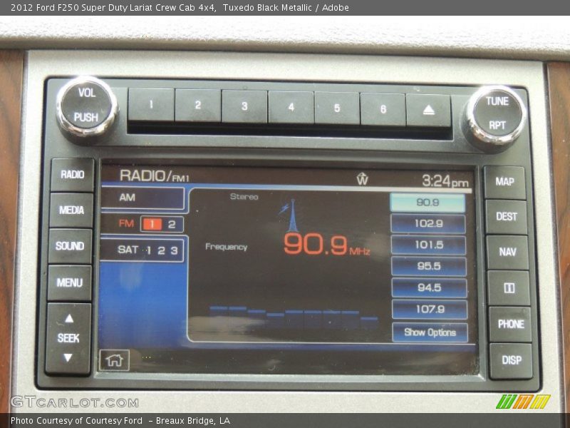 Tuxedo Black Metallic / Adobe 2012 Ford F250 Super Duty Lariat Crew Cab 4x4