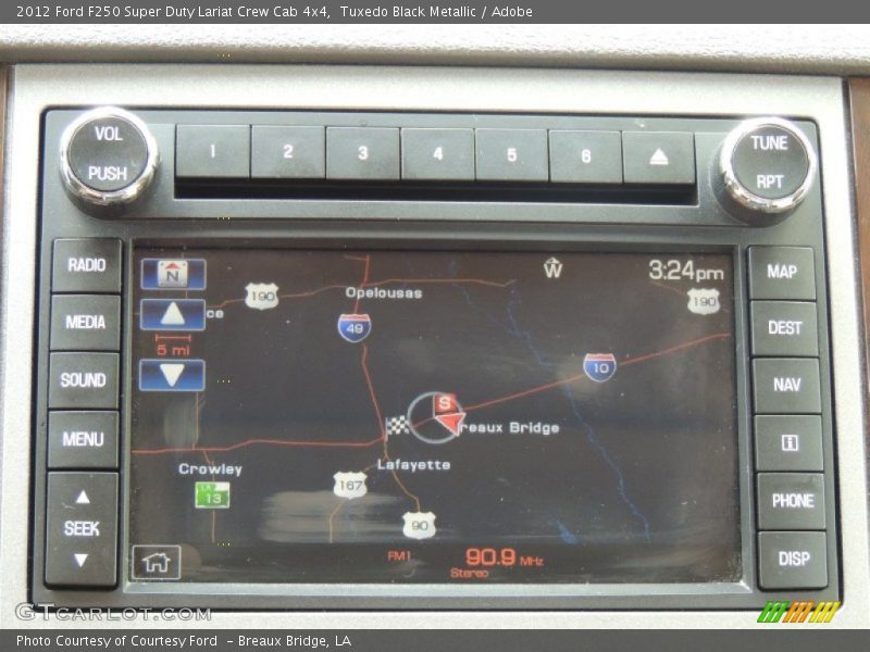 Tuxedo Black Metallic / Adobe 2012 Ford F250 Super Duty Lariat Crew Cab 4x4