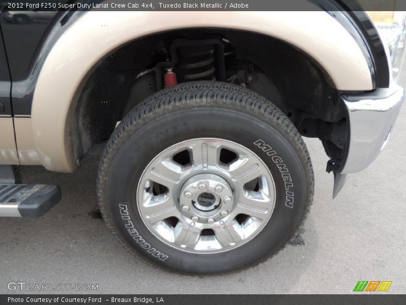 Tuxedo Black Metallic / Adobe 2012 Ford F250 Super Duty Lariat Crew Cab 4x4